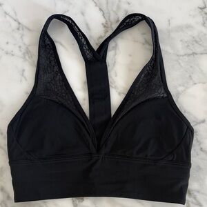 Lululemon Athletica Black Mesh Sports Bra